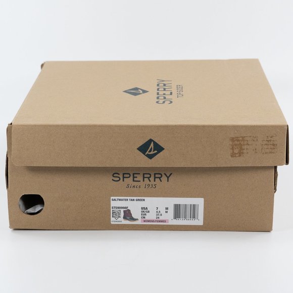 Sperry Women's Saltwater Duck Boot 'Tan Green' STS90998F Rain Boots size 6 - 11 - Picture 12 of 14